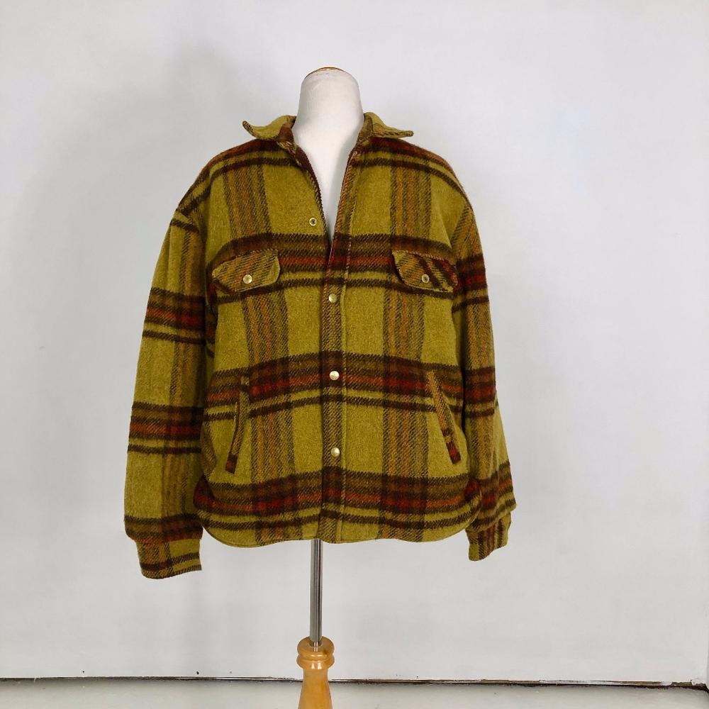 SOLD *** Vintage Wool Plaid Jacket - L